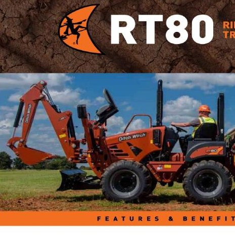 Trancheuse Ditch Witch RT80 T4