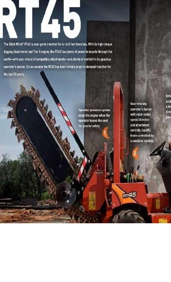 Trancheuse Ditch Witch RT45